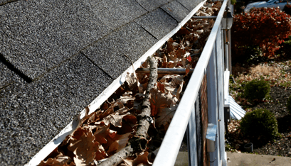 Clogged-Gutters-Downspouts